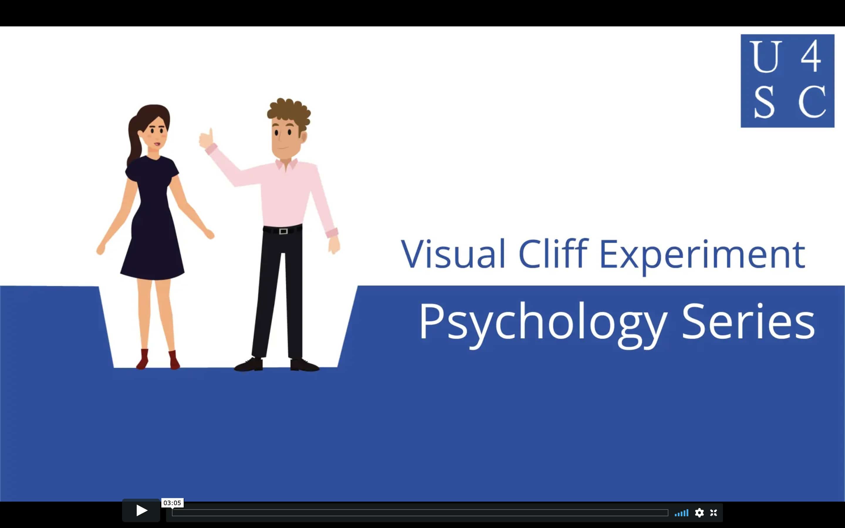 findings from the visual cliff paradigm suggest that